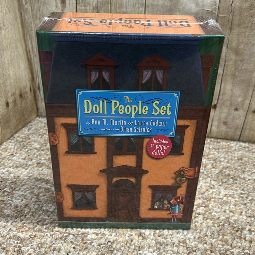 Disney The Doll People Set ~3 Book Boxed Set + Paper Dolls by Ann M. Martin New